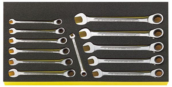 12本組 コンビネーションレンチ(ラチェット式)