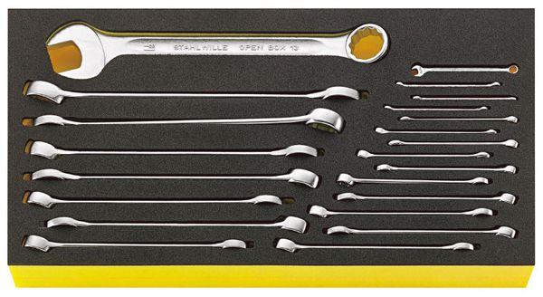 22本組 片目片口スパナセット(インチ)