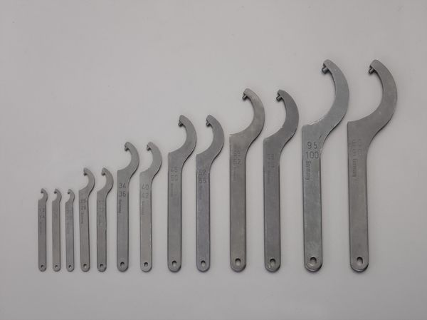 12-100mm 13本組フックレンチセット(ピン型)