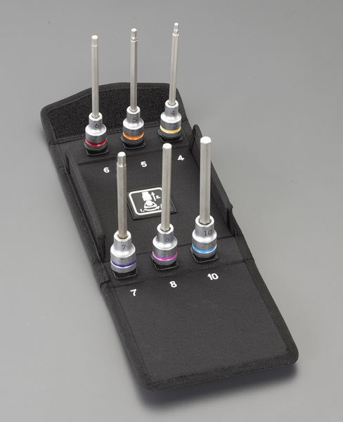 1/2インチsqx 4- 10mm Hex ビットソケット(ホールド機能付