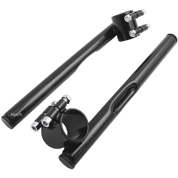 1インチ ハンドルバー クリップオン 39mm 黒 (左右ペア)