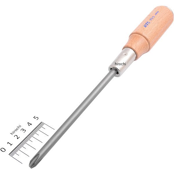 木柄ドライバ クロス貫通タイプ #3プラス