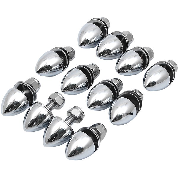 クロメット 6mm スタッド クローム (12個入り)
