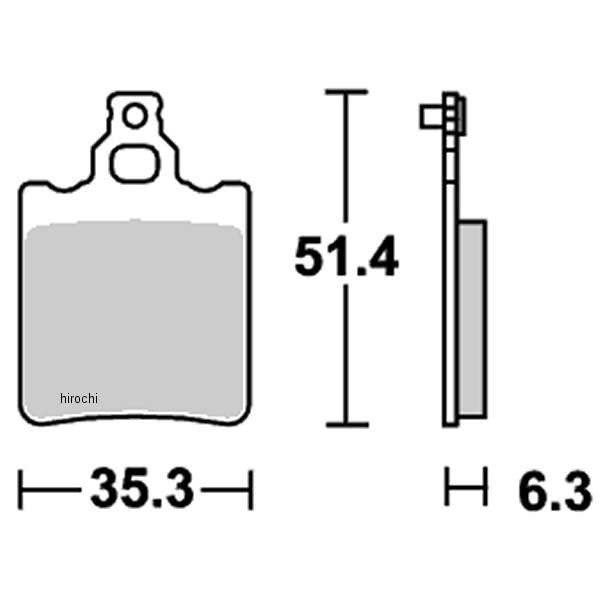 ブレーキパッド リア 右側 シンタードメタル 574 16年 カンナム ディフェンダー