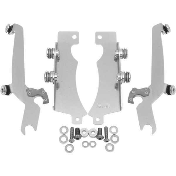 メンフィスシェード ウインドシールドスポーツ クイック取付金具 07年-13年 ドラッグスター XVS1300 ポリッシュ