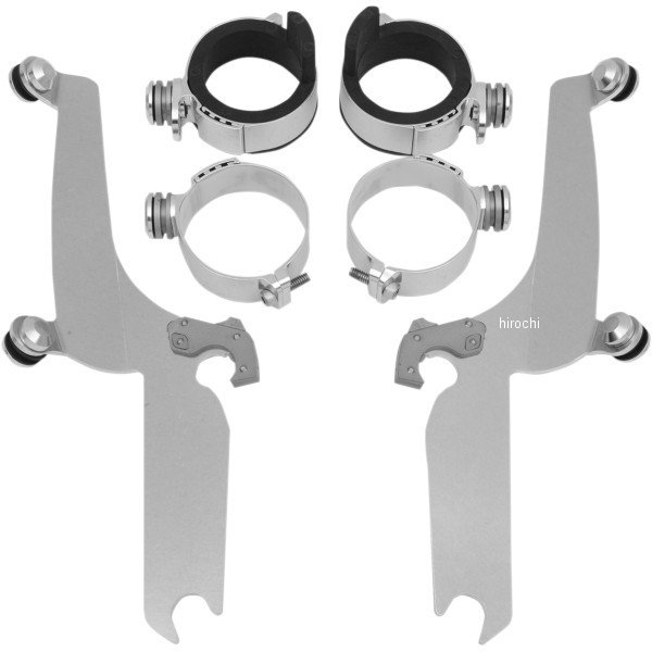 メンフィスシェード ウインドシールドスポーツ クイック取付金具 98年-13年 ドラッグスター XVS1100 ポリッシュ