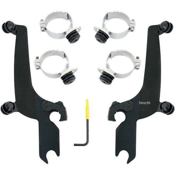 ウインドシールドスポーツ クイック取付金具 10年-13年 VT1300CX 黒