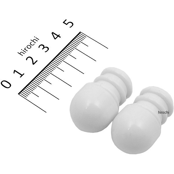 バーエンド 汎用 スタンダードタイプ フルナイロン スチールハンドル用 白