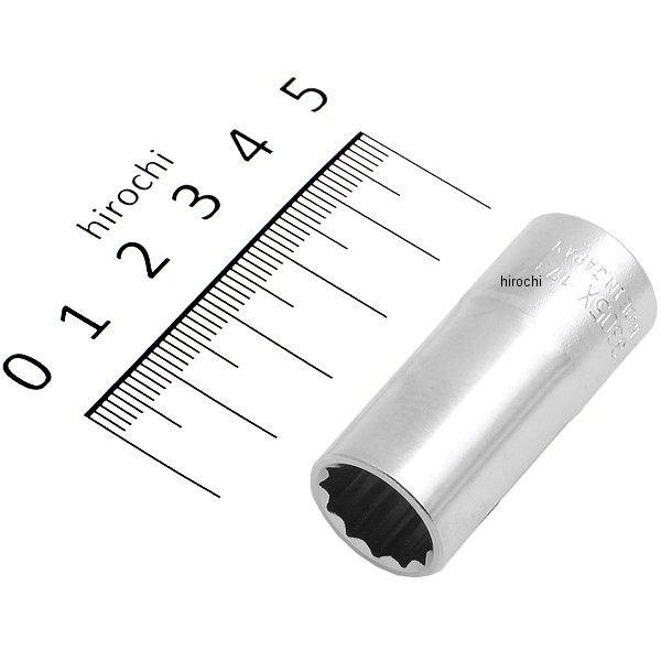 3/8インチsq 12角セミディープソケット 12mm