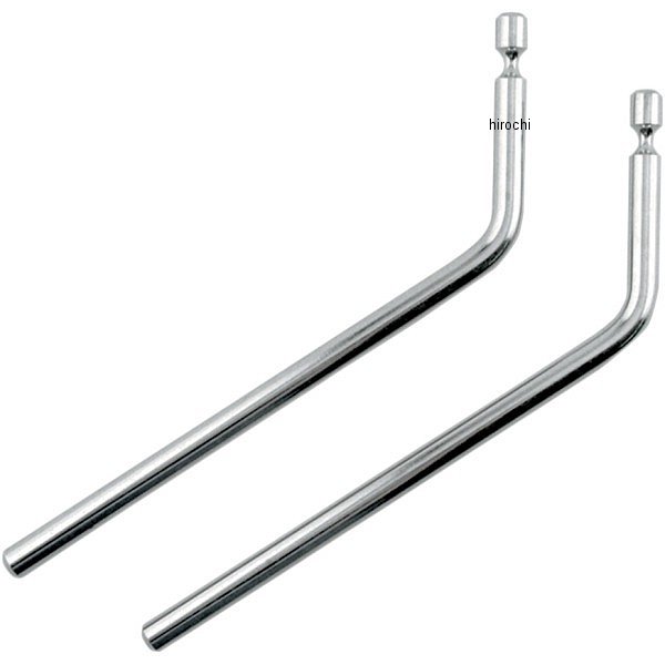 【セール特価】 ウインドシールド取付金具 カスタム 2インチロング 溝付きロッド