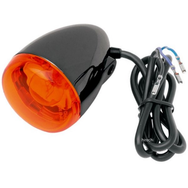 ウインカー フロント ステムマウント ダブル球仕様 黒/アンバー