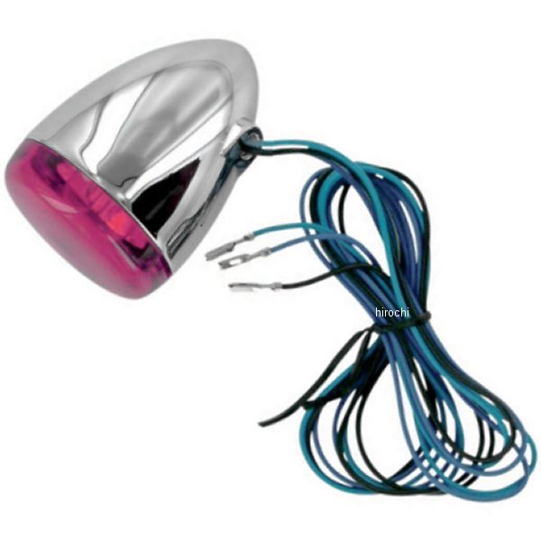 ウインカー リア 中空ステム ダブル球仕様 クローム/赤