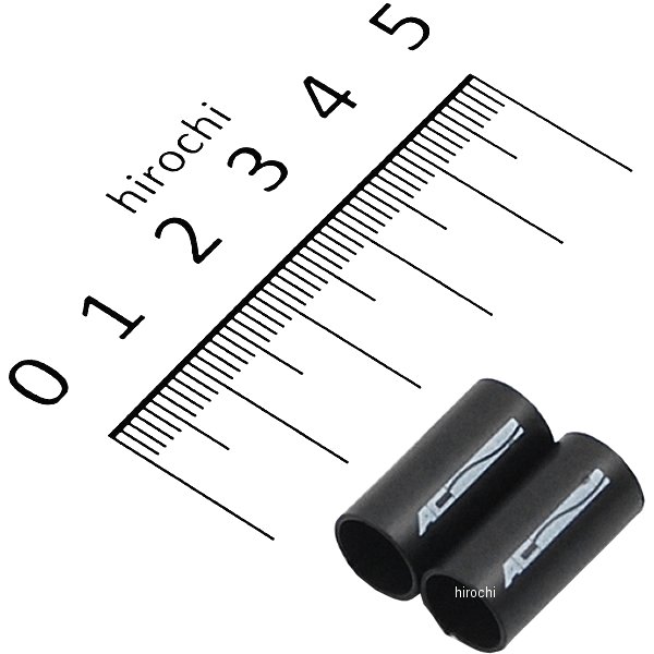 パッチンスリーブ 黒/白文字 2個セット