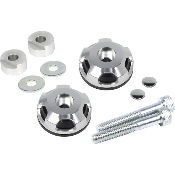 2ピース バーエンド スーパーカブ50/110 黒/シルバー