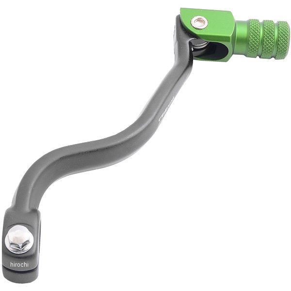 シフトペダル 可倒式 00年以降 KX65 アルミ 緑