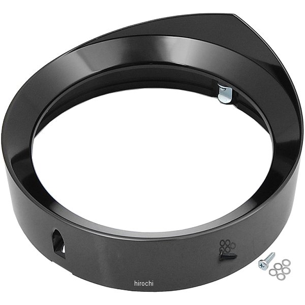 ヘッドライトべセル 7インチ用 バンパイア 黒