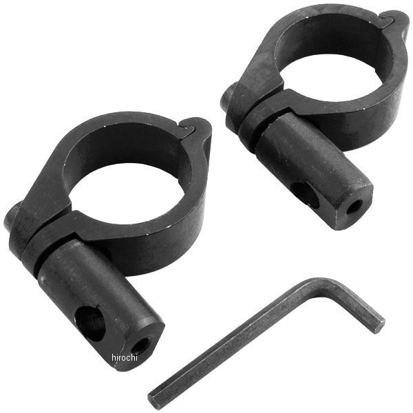 シールド取付クランプ 1.5インチハンドルバー用 黒