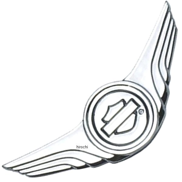 メダリオン ウイング・バー＆シールドロゴ/クローム/102x38mm 91745-02