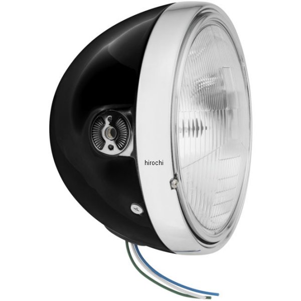 7インチ ヘッドライト サイドマウント 黒