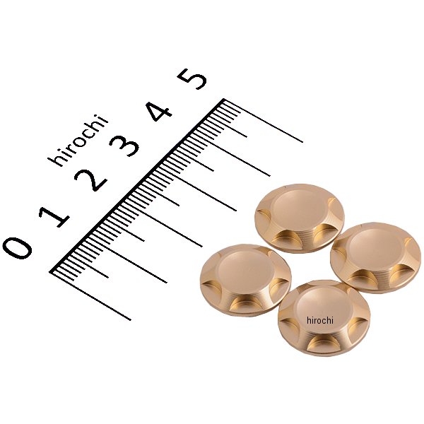 ポッシュ NASAタイプキャップボルトカバー M10用 シャンパンゴールド