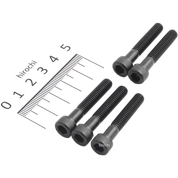 キャップボルトセット 汎用 M6x35mm ステンレス 5本入り 黒