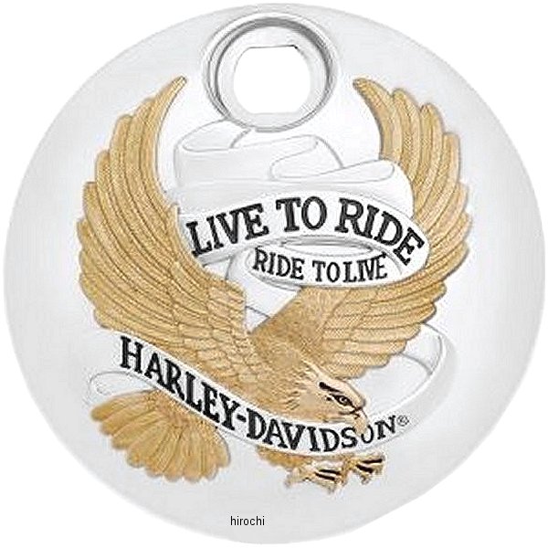 フュエルタンクコンソールドア 08年以降 Live To Ride ゴールド 61335-09A