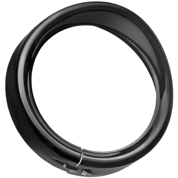 7インチ ヘッドランプ トリムリング バイザー グロスブラック 61400293