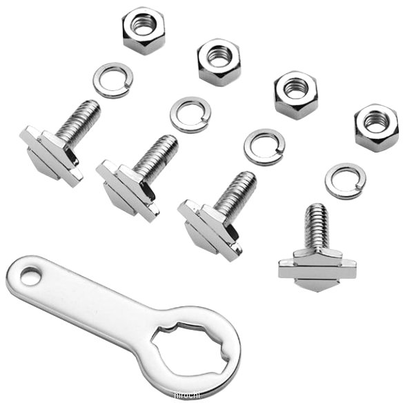 ライセンスプレート取付ネジ バー＆シールドロゴ(4個入り) 94114-02