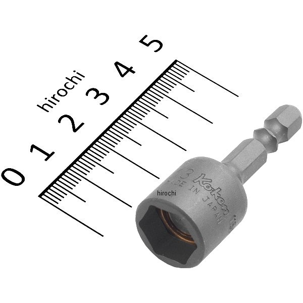 1/4インチ H ナットセッターマグネット付(W溝) 全長50mm 13mm