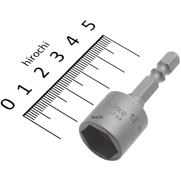 1/4インチ H ナットセッターマグネット付(W溝) 全長50mm 14mm