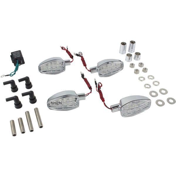 ライトウェイトLEDウインカーキット 17年 GSX250R、GSX250FX メッキ/クリア