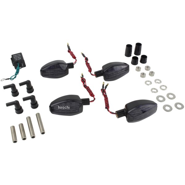 ライトウェイトLEDウインカーキット 17年 GSX250R、GSX250FX 黒/スモーク