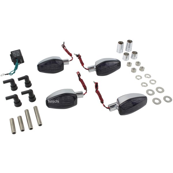 ライトウェイトLEDウインカーキット 17年 GSX250R、GSX250FX メッキ/スモーク