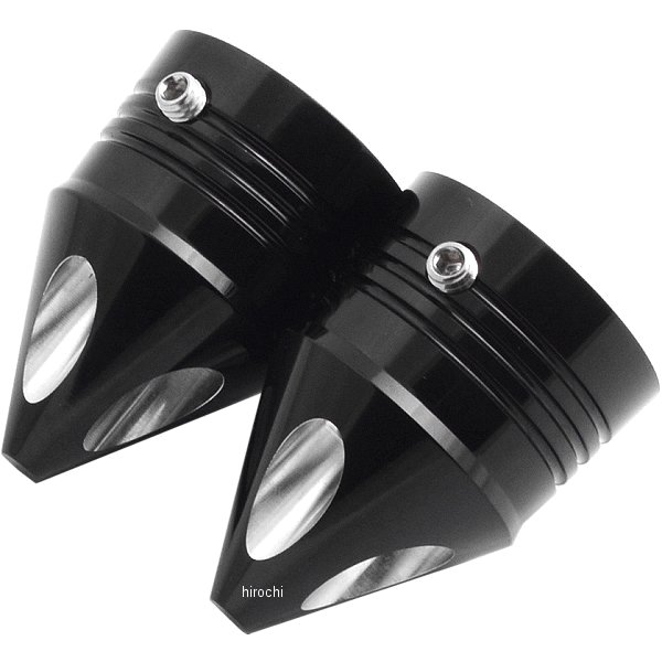 フロント アクスル ナット カバー 00年-07年 ツインカム スパイク 黒 左右ペア