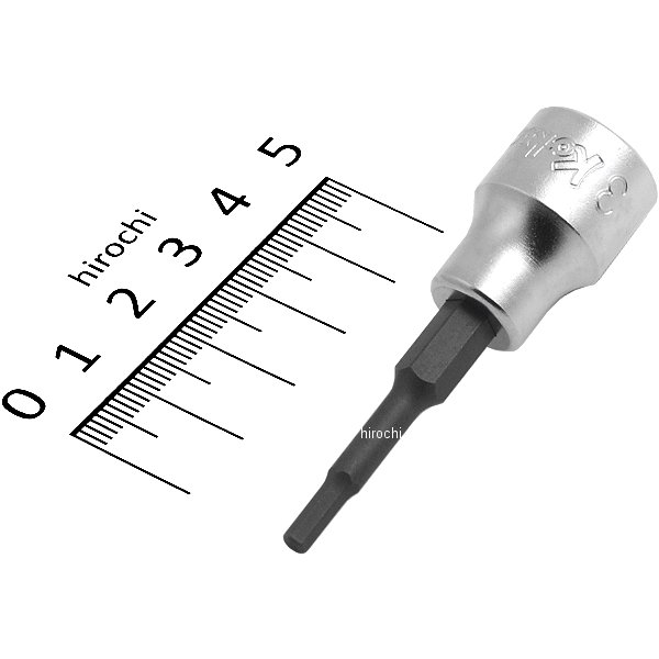 3/8インチsq ヘックスビットソケット 全長62mm 3mm