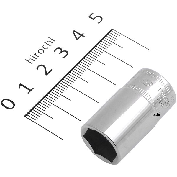 フランクドライブ 1/4インチ セミ ディープ ソケット 6角 13mm