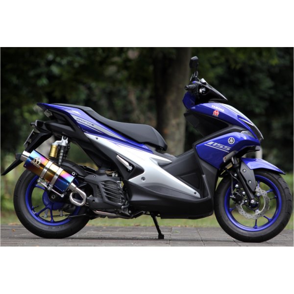 ピュアスポーツ サイレントVer Aerox155 チタンブルー