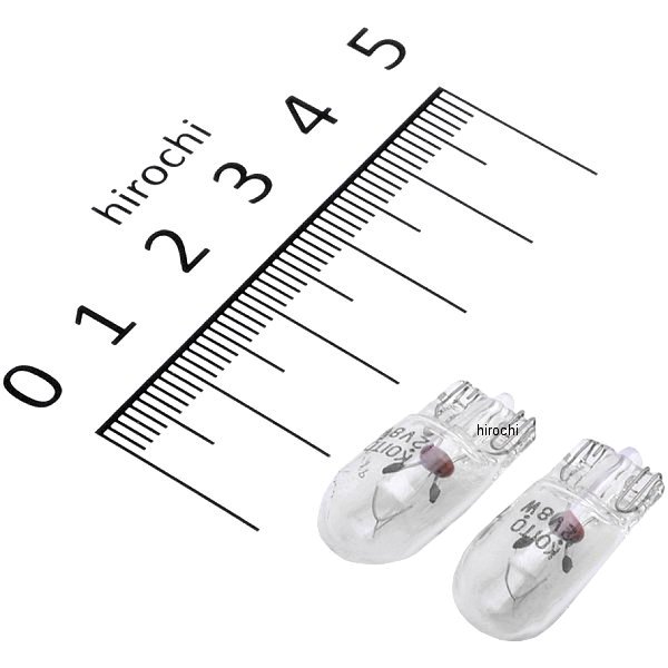 白熱バルブ T10 12V8W ウェッジ 2個入り