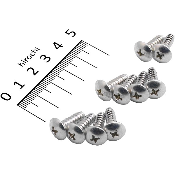 タッピングスクリュー トラス頭 ホンダ用 5mm×16mm シルバー 10本入り