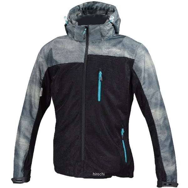 春夏モデル プロテクトメッシュパーカ テン スモーク/黒 4XLサイズ