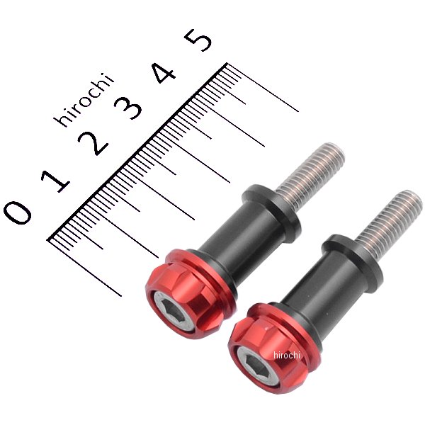 プレミアムゾーン ツーリングフック 汎用 M6 赤 2個