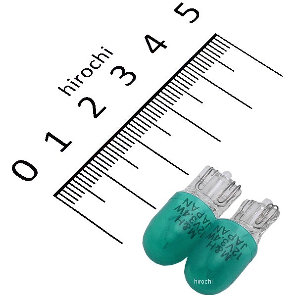 ノーマルバルブ 12V3.4W メーター/ポジション球 (グリーン) (2個入り)