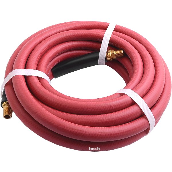 ラバーエアホース 325PSI 3/8インチ x 25フィート