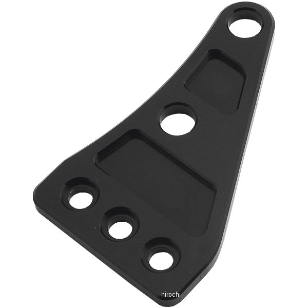 マシンドヘッドライトステープレート 左 黒