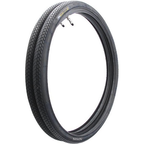 自転車用タイヤ シティコンフォート CITY COMFORT 86型 24×1.3/8 W/O 2本セット チューブ付き