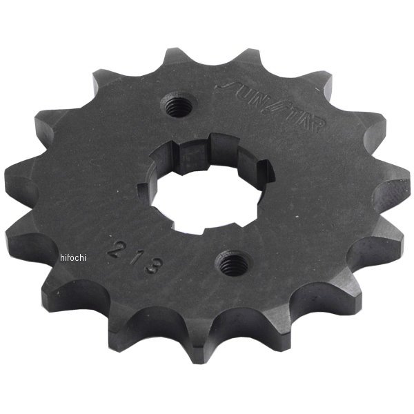 フロント スプロケット 428/15T 02年-07年 TW225E スチール 黒