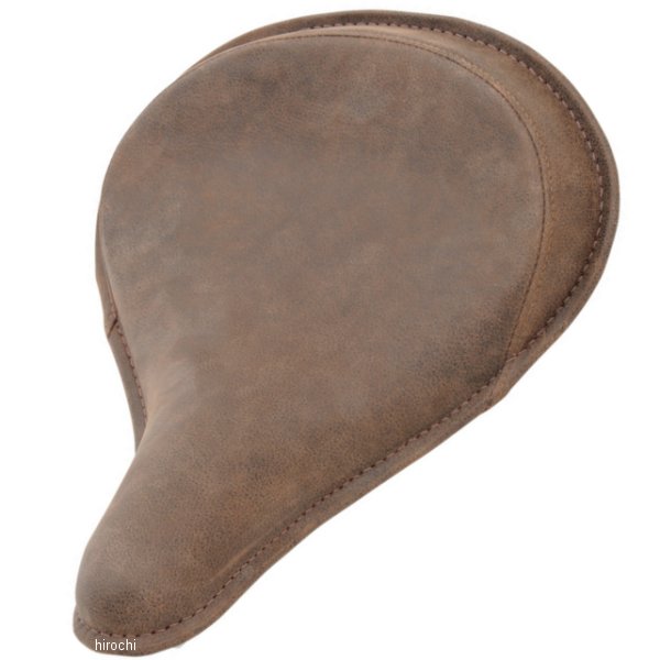 シート ソロ スプリング 大 ユーズドブラウンレザー/緑ステッチ