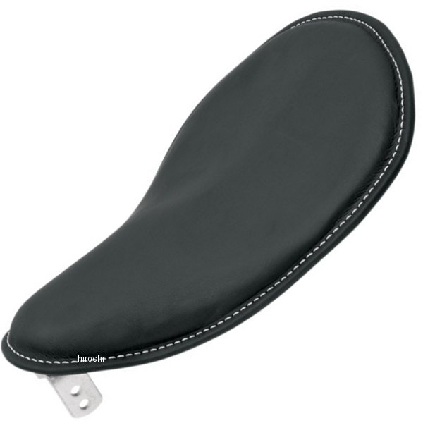 【セール特価】 スプリング ソロシート ロープロファイル スモール 黒ビニール/白ステッチ