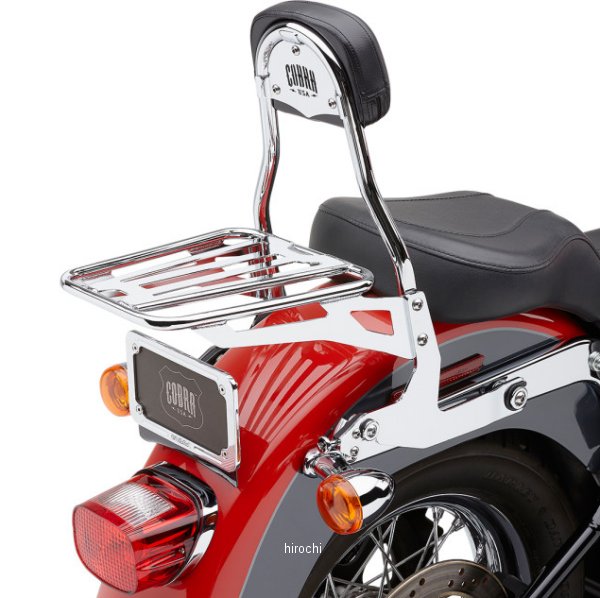 バックレスト デタッチ ラウンド FLSTF クローム