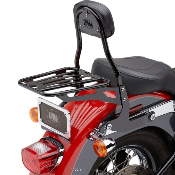 バックレスト デタッチ ラウンド FLSTF 黒